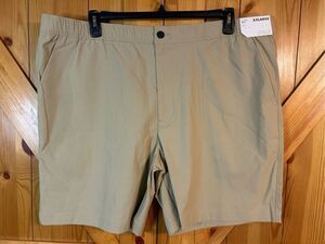 Stylus Mens Stretch Fabric Performance 8” Chino Shorts BEIGE SIZE XXL nwt (0235)